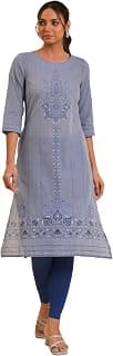W for Woman Women's Cotton Regular Fit Casual Kurta
