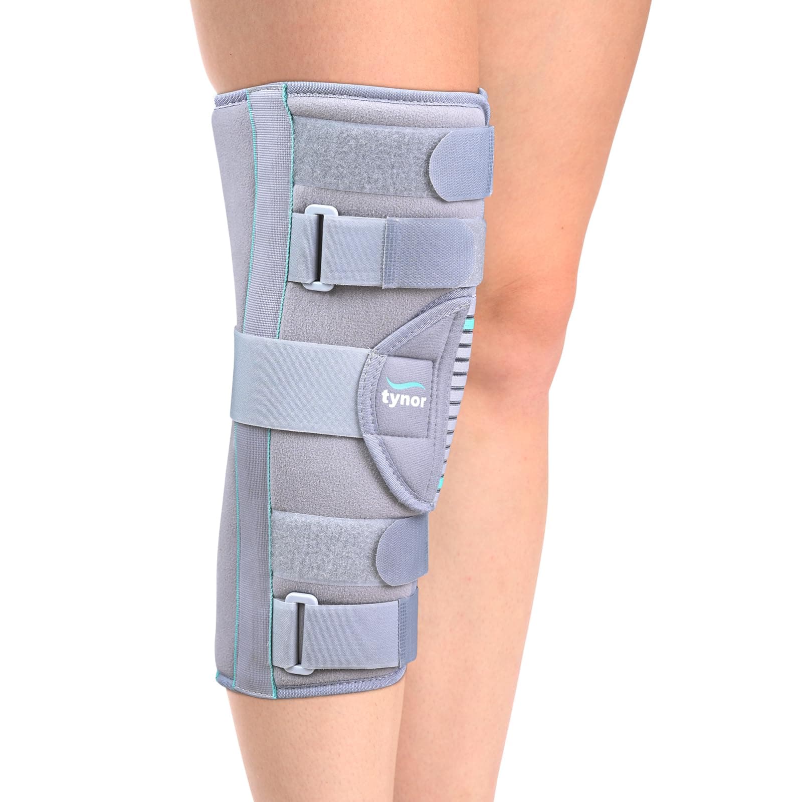 Tynor Knee Immobiliser 14"/36cm, Green, Large, 1 Unit