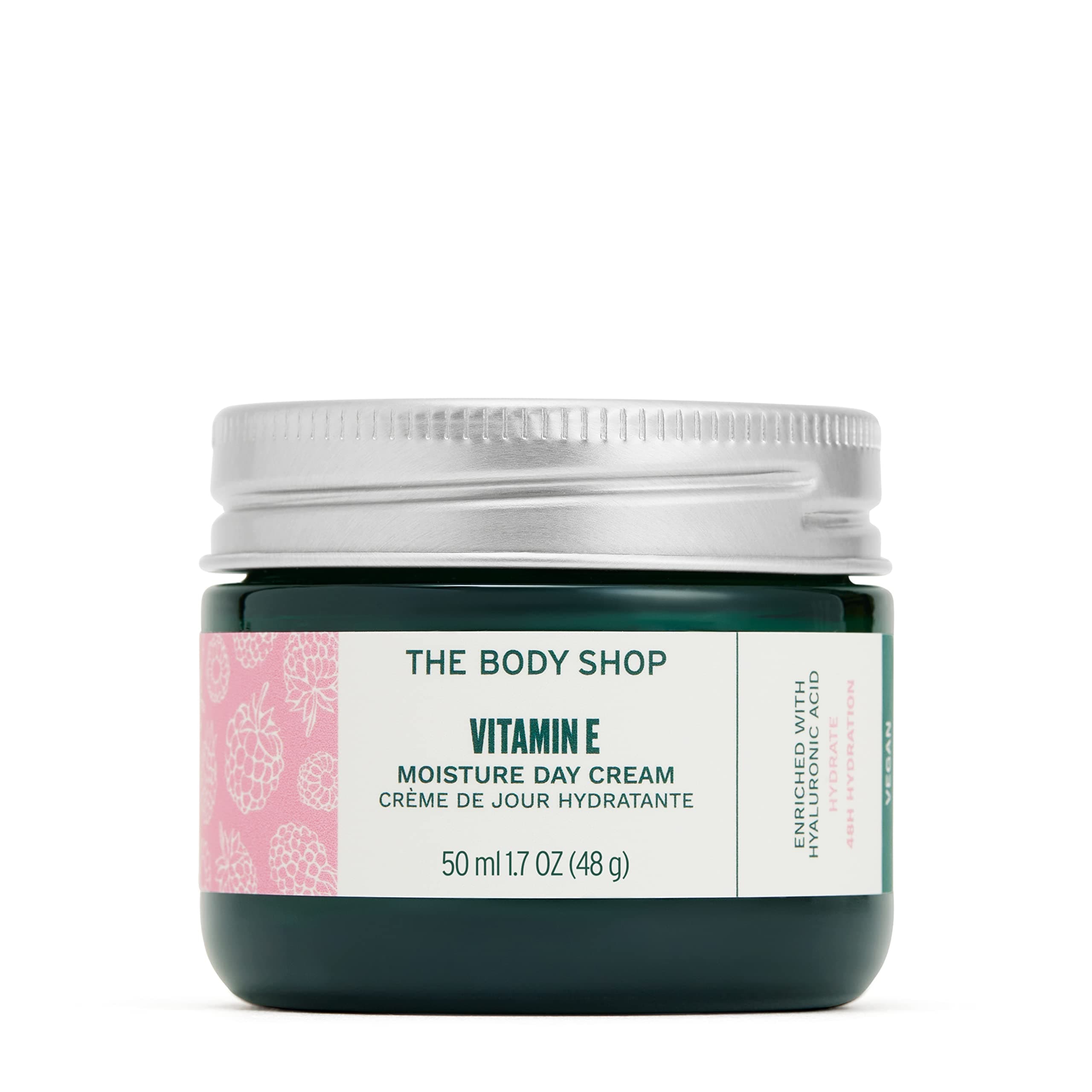 The Body Shop Vitamin E Moisture Cream | 48-Hour Hydration | Enriched with Vitamin E & Raspberry Seed Oil | Restores Natural Moisture Barrier | For Men & Women | For All Skin Types | 50ml