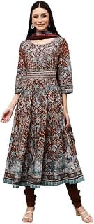 BIBA Women Kurta Set, 60'S Cambric, Printed