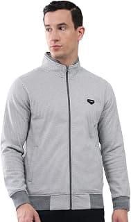 Monte Carlo Men's Regular Fit Sweatshirt | Mock Neck Solid Design | Full Sleeves Warm Stylish Winter Wear (Pack of 1)