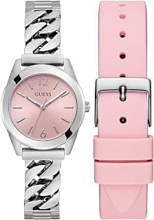GUESS Round 32mm Pink Dial Analog Women Watch - GW0845L1