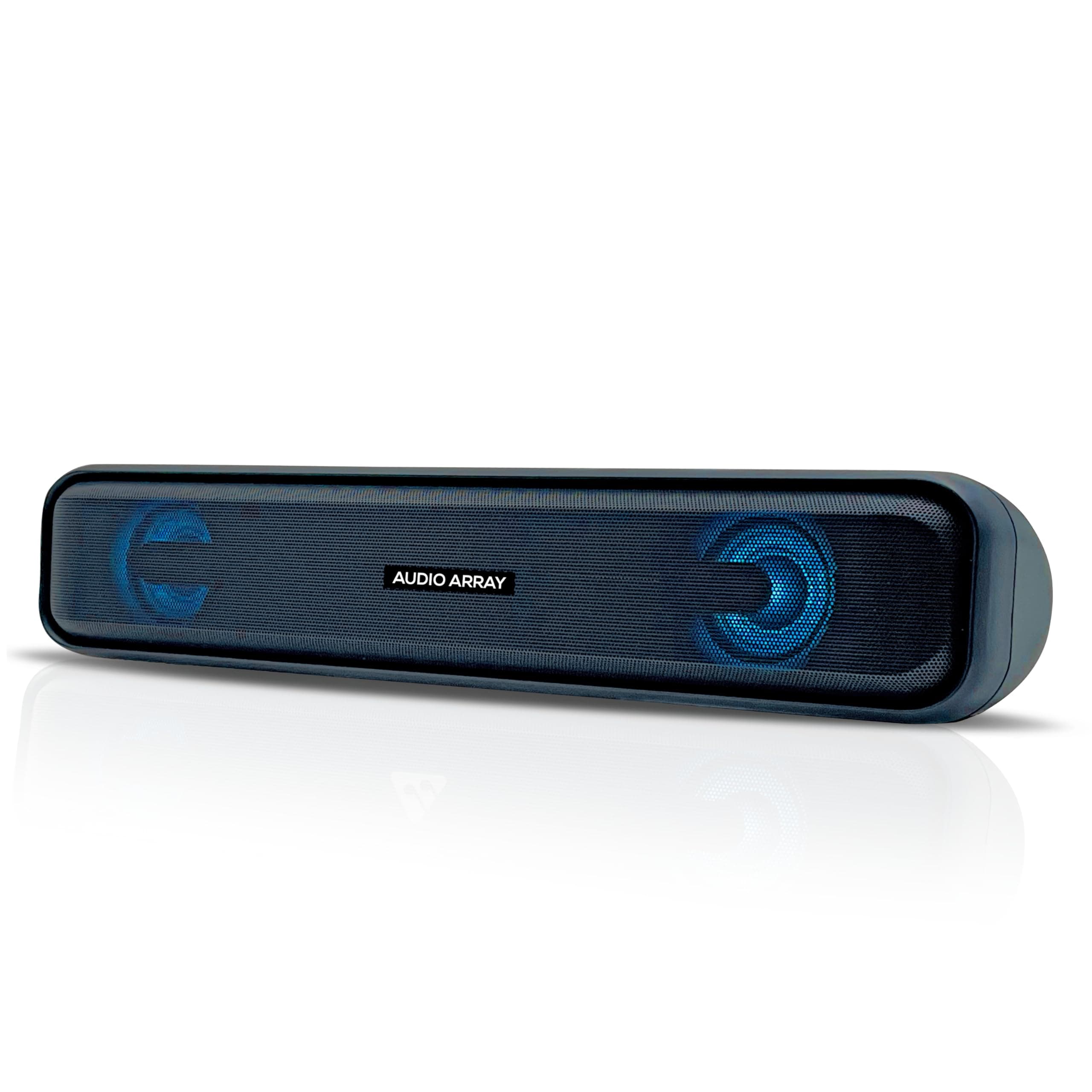 Audio Array Sound bar | Bluetooth Speaker Wireless 25W, Gaming RGB Lights, AUX, USB, FM & TWS I Fast Charge Battery, Multiport Connectivity, for TV, Mobile, PC, Laptops, Tablets | Blue | SB-01