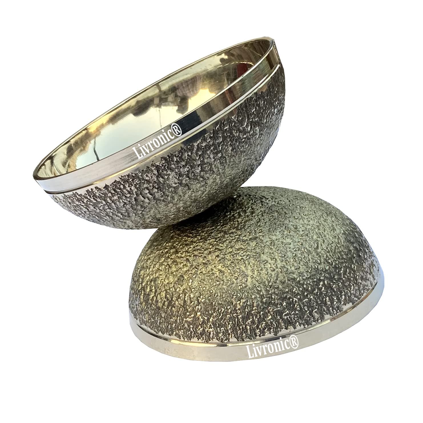 Livronic® Bronze Kansa Natural Vatki Cup Ayurvedic Detox Foot Massager Relaxation and Deep Cleaning Ancient Indian Technique