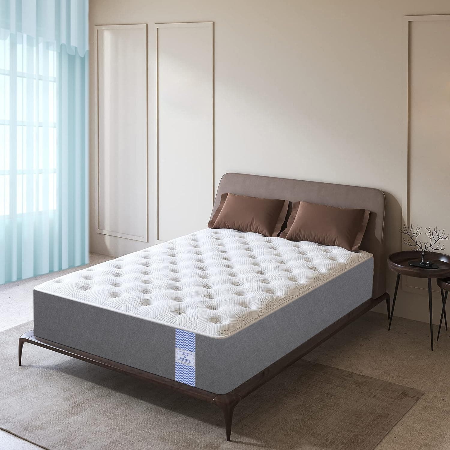LOOM & NEEDLES Premium Flip Dual Comfort Mattress Single Size 78x36 |5 Years Warranty|2 Layer Pain Relief Technology,Reversible Medium Soft & Firm Side,Quilted Knitted Fabric Bed Mattress | 78x36x4