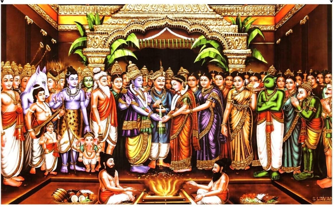 bague Tirupati Balaji kalyanam srinivasa kalyanam Backdrop Cloth Size : (8X 5) feet Backdrop Cloth for Pooja Decoration Wedding, Vratam & Temple Events