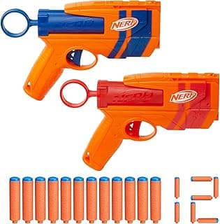 Nerf N Series Duo Pack, Includes 2 Ward Blasters, 12 Nerf N1 Darts Compatible Only with Nerf N Series Blasters, Kids Outdoor Games, Ages 8+
