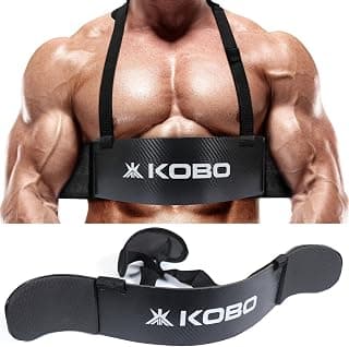 Kobo 22 Inches Long New Arm Blaster, Biceps Muscle Workout, Heavy Duty Thick Gauge, Padded for Men & Women