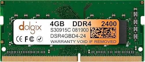 Dolgix® 4GB DDR4 | 2400MHz RAM | Laptop/Notebook RAM | CL-17| Laptop-Memory|DDR4 SO-DIMM | PC4-19200 |1Rx8 Single Rank| 3- Year Warranty- (Made in India)