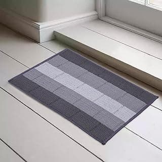 Status Contract Anti Slip Front Door Mat|(38x58cm) Living Room Rug for Entrance Door|Polypropylene Floor Mats for Home|Essential Small Rugs for Office, Bedroom & Kitchen|Grey | Set of 1