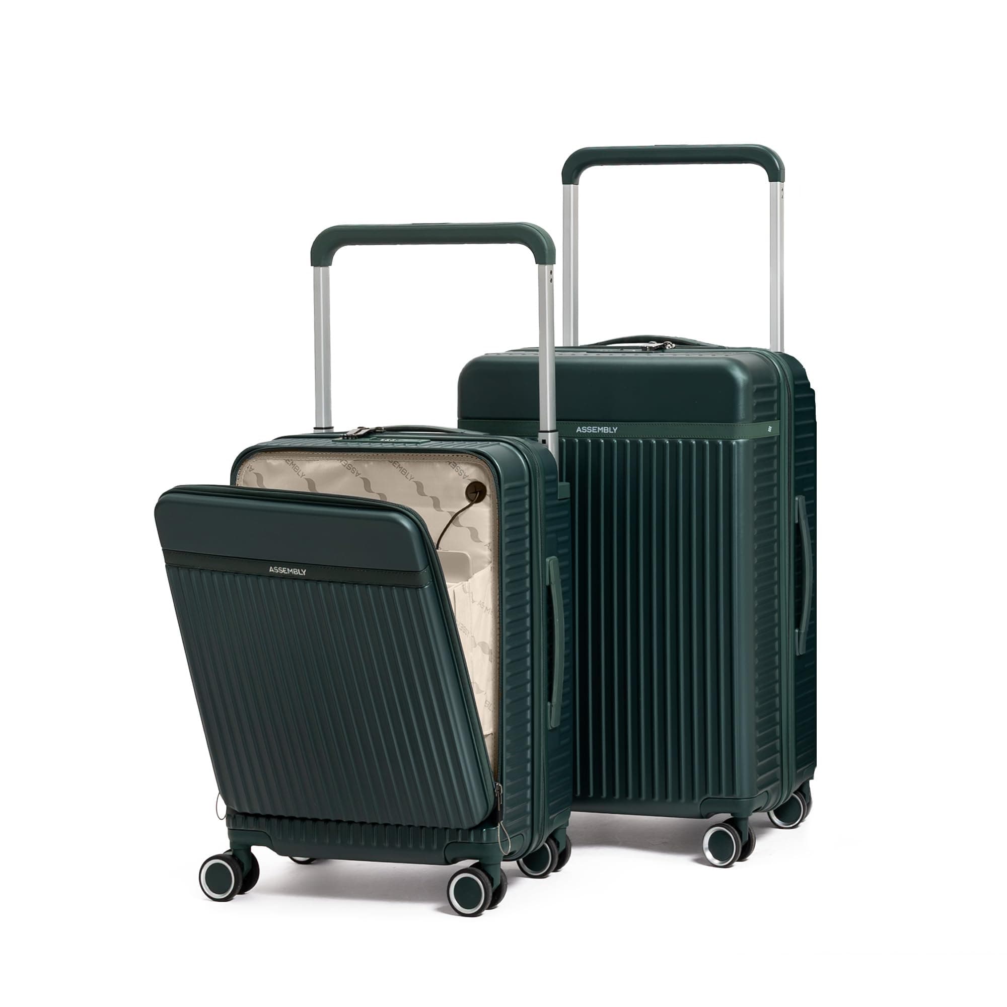 Assembly Rover Pro Trolley Bag Set of 2 20, 24 Inch Hard Shell Polycarbonate Luggage Set with Laptop Compartment Wide Trolley Design with TSA