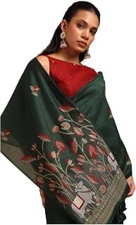 Soch Womens Chanderi Pichwai Print Saree