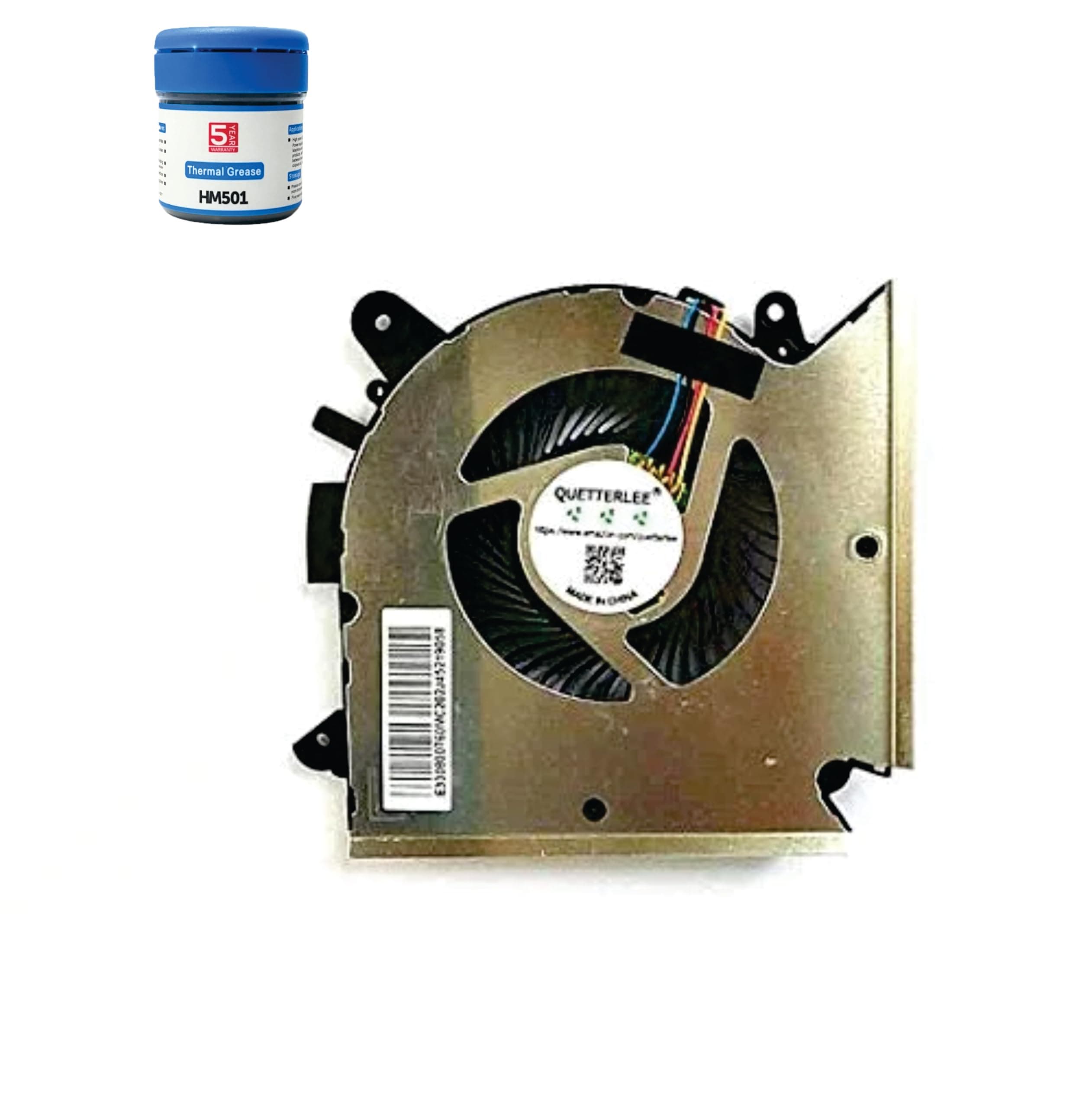 SpareWave High- Quality Replacement Internal CPU Cooling Fan for MSI GF63 MS-16R1 MS-16R2 GF65 GF66 GF76 Pulse GL76 MS-17L1 (BIG SIZE). Comes With Complimentary MH501 Thermal Greasen (Cooling paste).