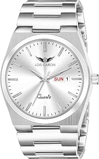 LOIS CARON Trending Day and Date Function Quartz Watch for Men and Boys – Ideal for College and Office