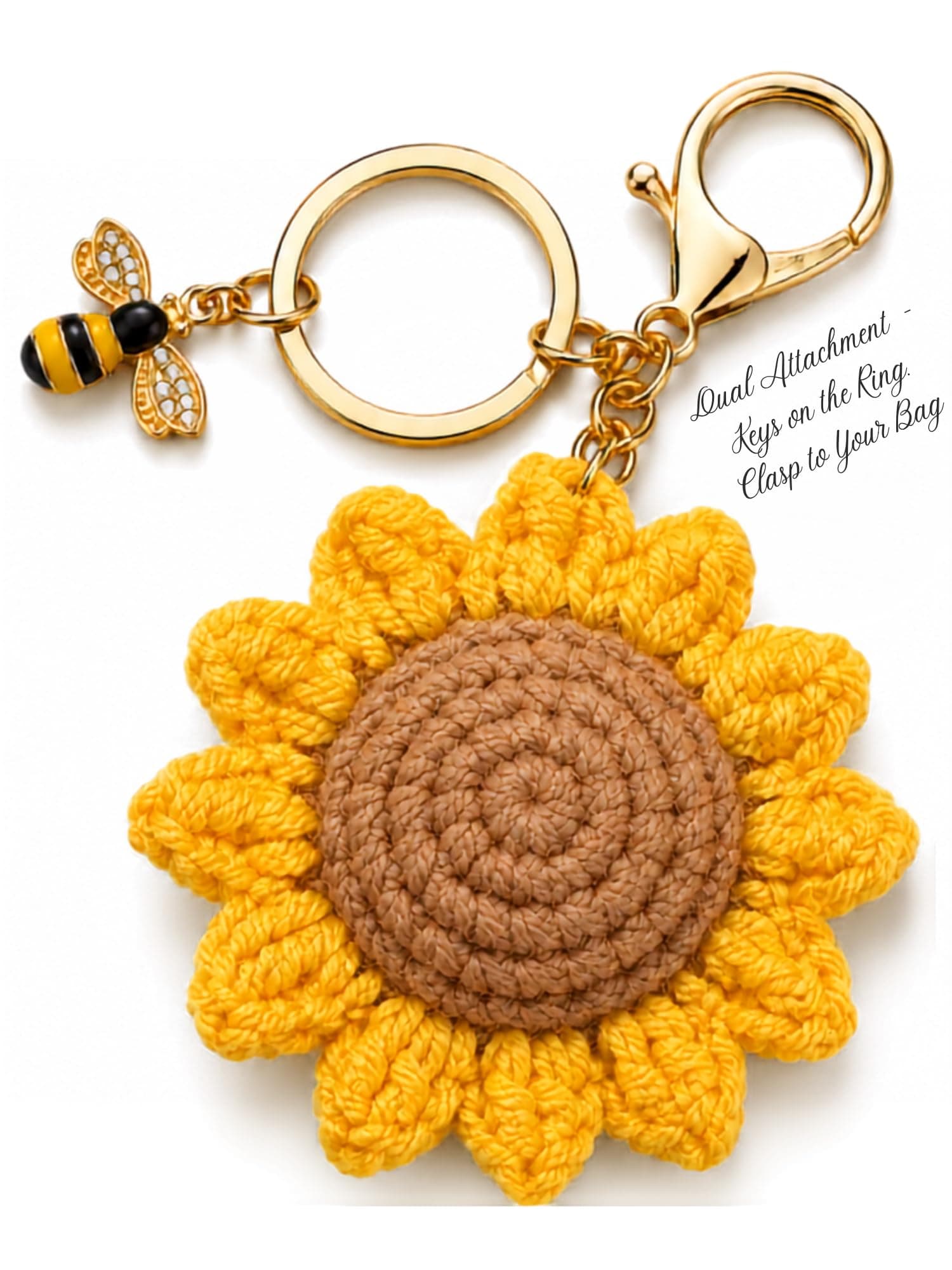 Aesthetikos® Handmade Keychain Collection | Crochet Floral, Fruit & Nazar Evil Eye | Boho Protection Charm for Bag, Purse, Backpack & Car | Aesthetic Meaningful Handcrafted Gift for Women & Girls