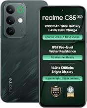 realme C85 5G Smartphone 4+128GB Green, 6.8 inch Screen, 144HZ Vision Display, 7000mAh Battery, 45W Fast Charge,Rear 50MP+Front 8MP Camera, MediaTek Dimensity 6300, IP69