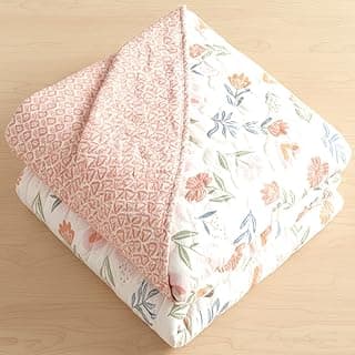 Dohar Single | Double Bed Polycotton Blankets for Summer 90x100inch, 150GSM Ac Comforter and Cooling for Summer Classic Printed Design Quilt Ideal for Gifting (Pink, Double)