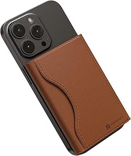 Portronics Portronics Wallet X Tri-Fold Magnetic Wallet with 6-Card Holder, RFID Blocking, PU Premium Leather,Ultra Slim Design, Compatible with iPhone 16/15/14/13/12 & Metal Ring for Non Magnetic Phone(Brown)