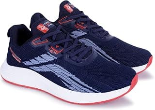 LANCER Mens FLASH-10NBL-RED Navy Running Shoe, 9