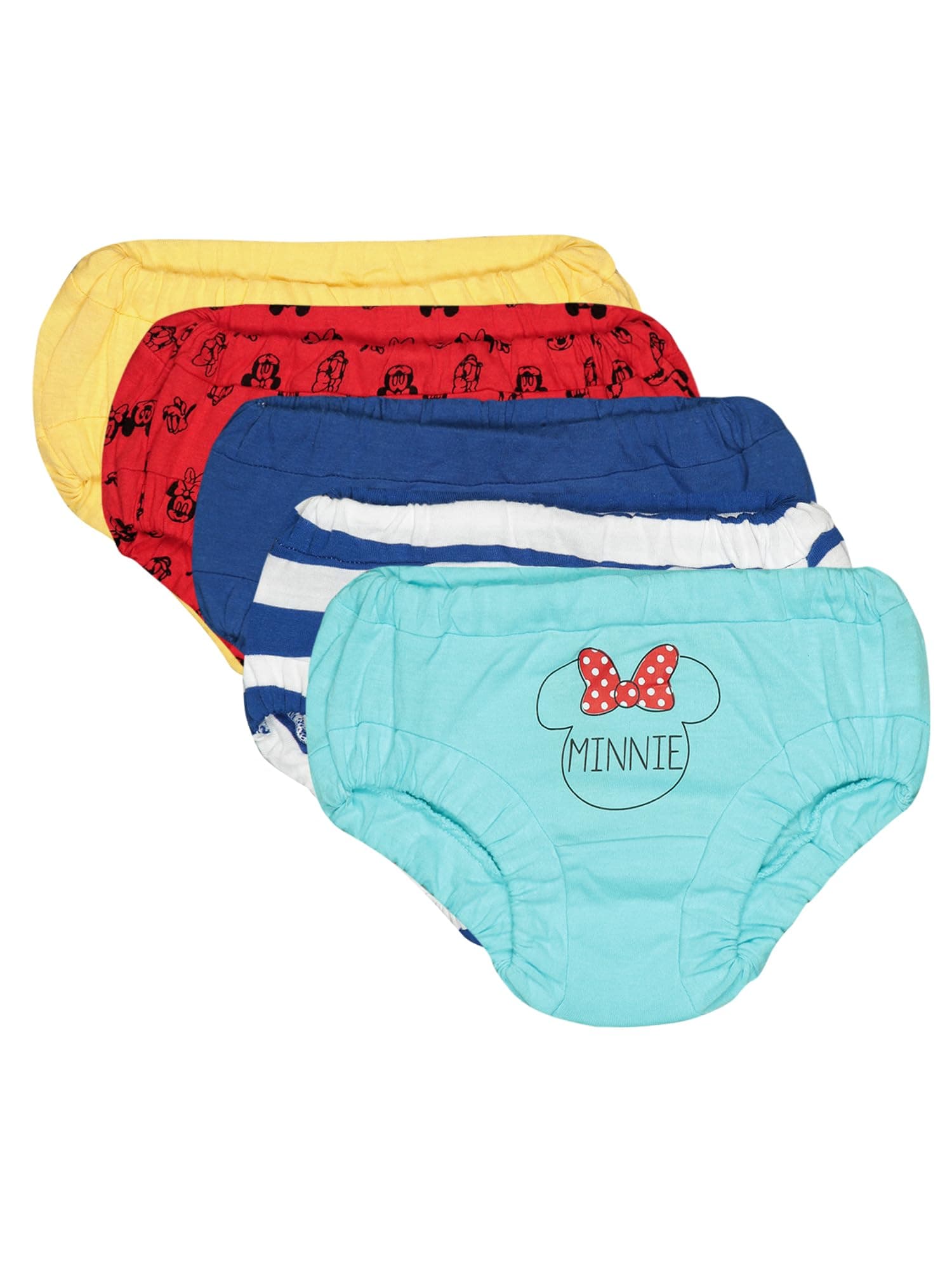 BODYCARE Baby Girls & Baby Boys Soft Cotton Brief Panty Innerwear Drawer Comfortable & Regular Fit for Kids Combo of 3_Multicolor