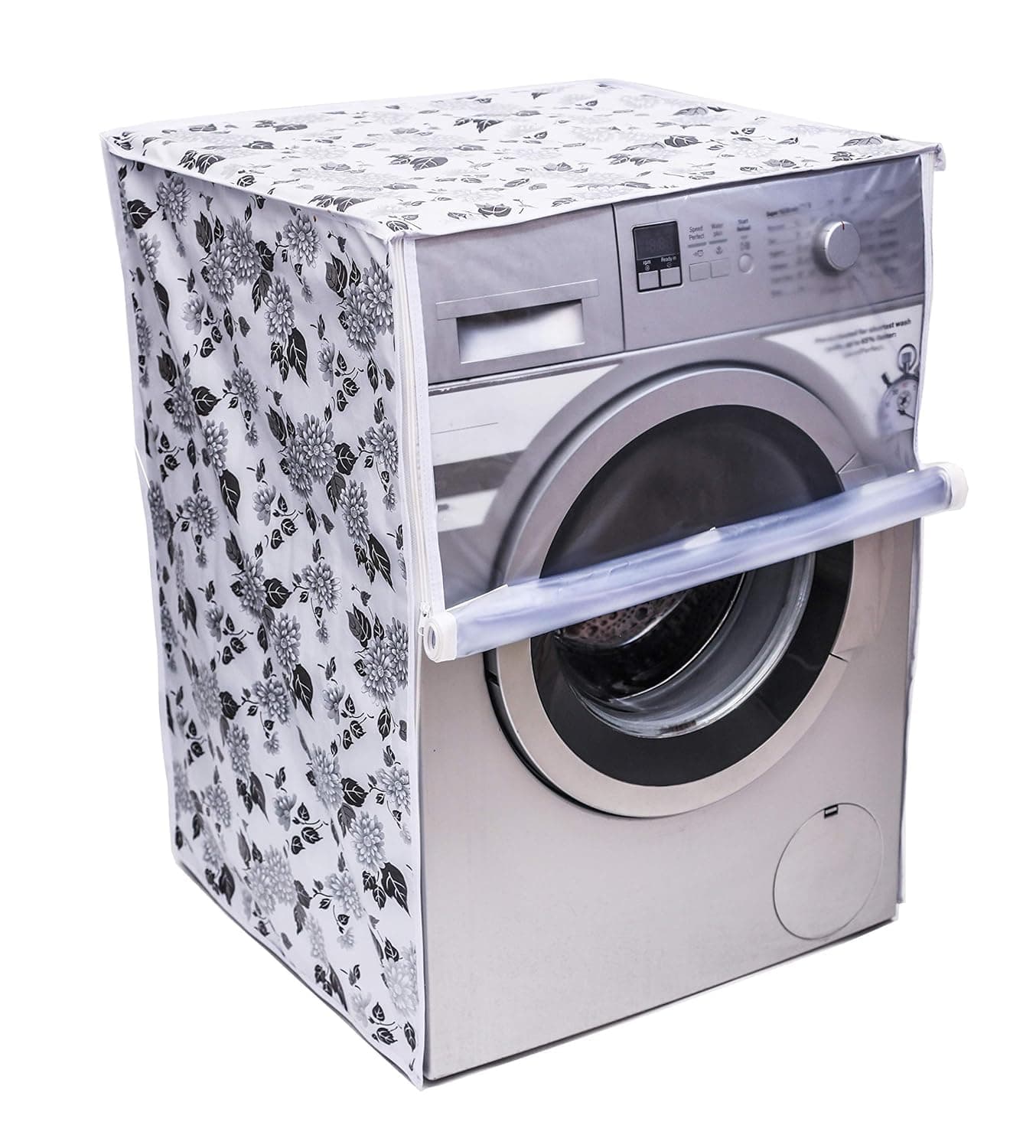 ELITE PRODUCTS Front Load Washing Machine Cover Suitable for IFB 6.5 kg, 7 kg, 7.5 kg, 8 kg & 8.5 kg | Waterproof & Dustproof Fabric | Zip Enclosure| Size 63 CM x 63 CM x 81 CM