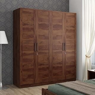 HomeTown Antwerp Four Door Wardrobe in Sheesham Colour