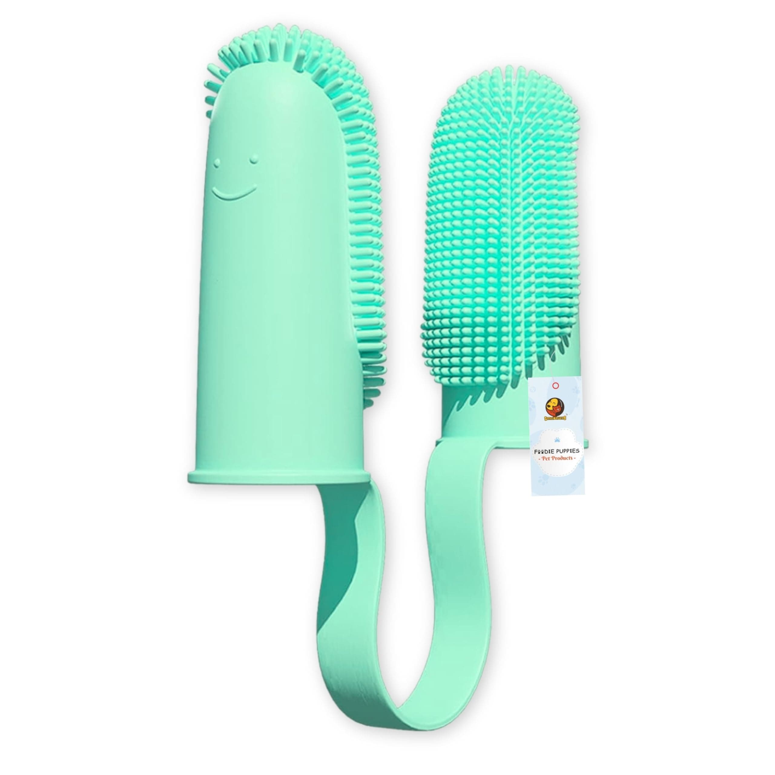 Foodie Puppies Cat Dog Toothbrush for Teeth Cleaning (Couple Toothbrush) - Pack of 1 I Soft Bristles for Easy Dental Care Toothbrush Suitable for Dogs, Puppies, Cats, and Small Pets