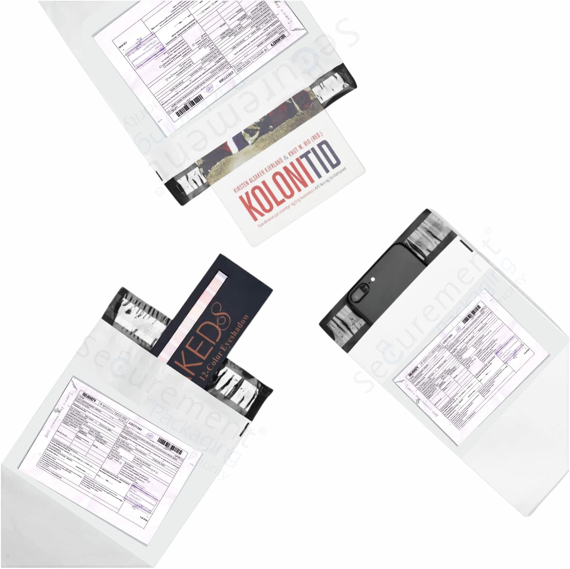Securement Tamper Proof Plastic Courier Bag/Polybag with Pod for Packing - 50 Microns Ecommerce Packaging, Envelopes, Pouches & Covers (10 * 14, 50)