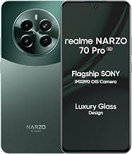 realme NARZO 70 Pro 5G (Glass Green, 8GB RAM,256GB Storage) Dimensity 7050 5G Chipset | Horizon Glass Design | Segment 1st Flagship Sony IMX890 OIS Camera