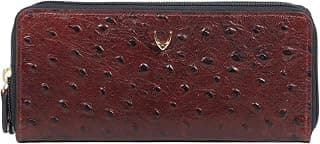 Hidesign Women's Genuine Leather Double Zip Around Wallet
