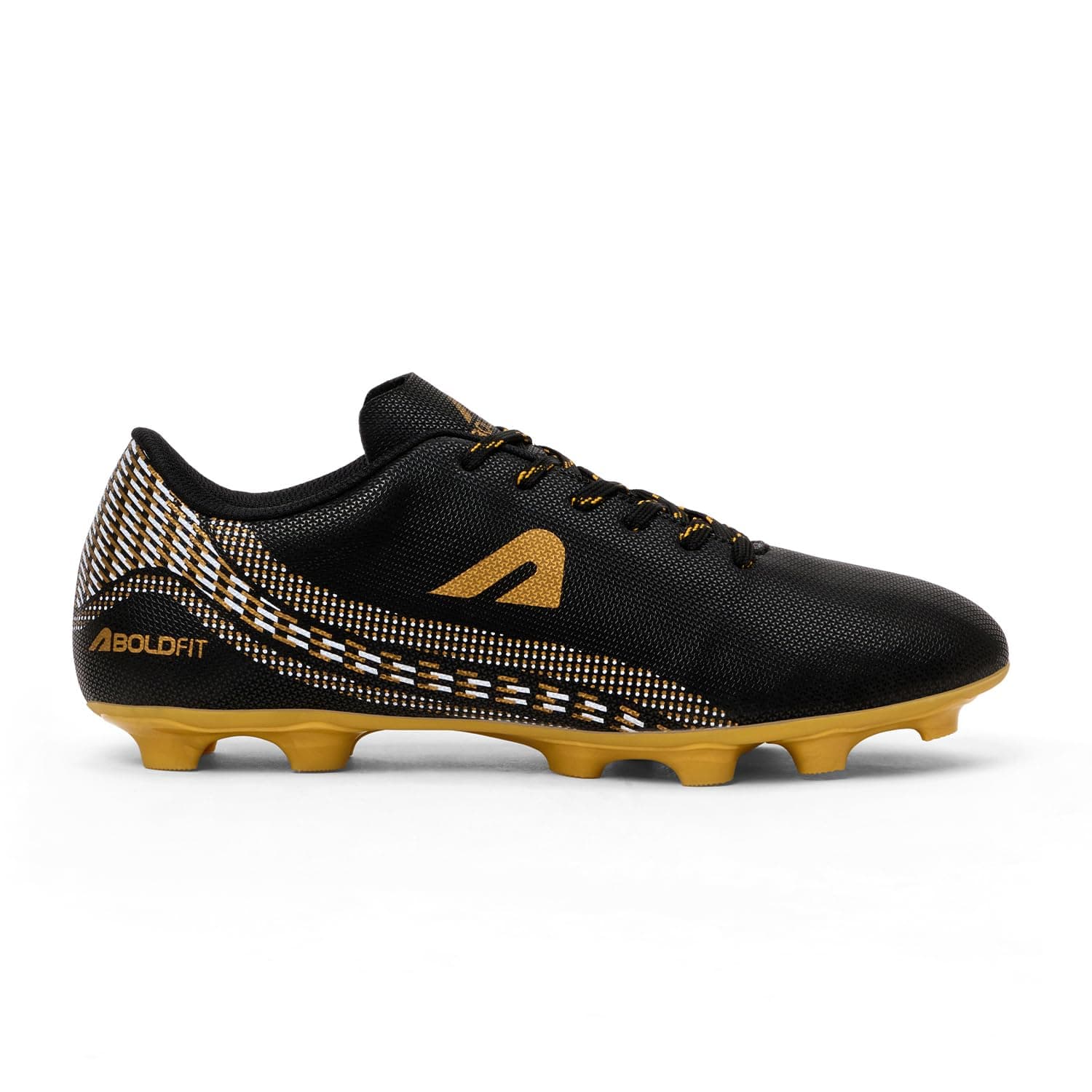 Boldfit Football Shoes for Man, Lightweight Turf & Ground Football Studs with Non-Marking High-Grip Sole, Breathable Mesh Upper, Cushioned Support & Anti-Slip Training Cleats