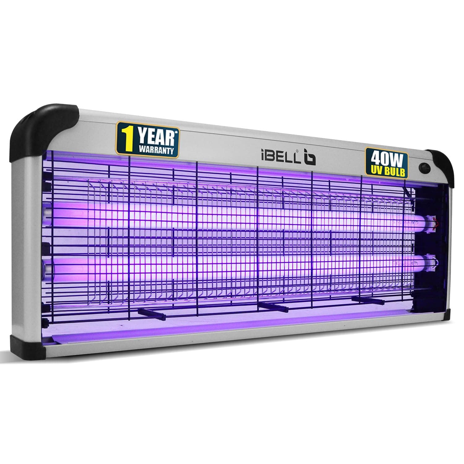 iBELL 202IK Insect Killer Machine 40W, UV Bulbs and Aluminium Body, Effective Fly Catcher for Home, Office and Restaurant (Grey)