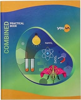 Navneet Youva | Hard Bound | Combined Practical Book (Physics, Biology & Chemistry) | 21.5x26.5 cm | 1 Ruled / 1 Plain | 144 Pages | Pack of 3