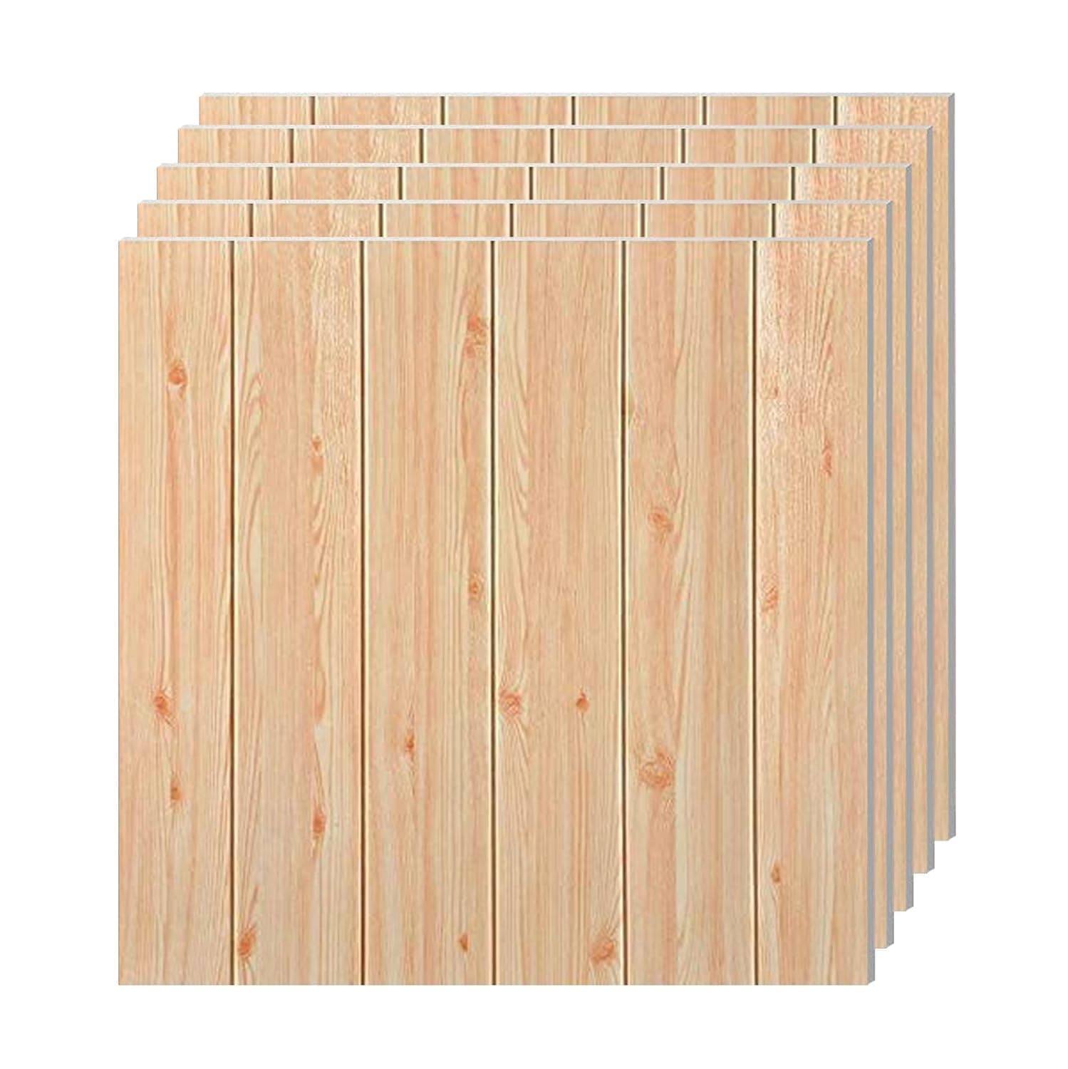 Barebeauty 3D Wall Panel Wallpaper, Self Adhesive PE Foam Brick Sticker, Waterproof Wall Covering for Home Decor, 70 x 70 cm (Pack of 5, 26.35 Sq. Ft. Approx)