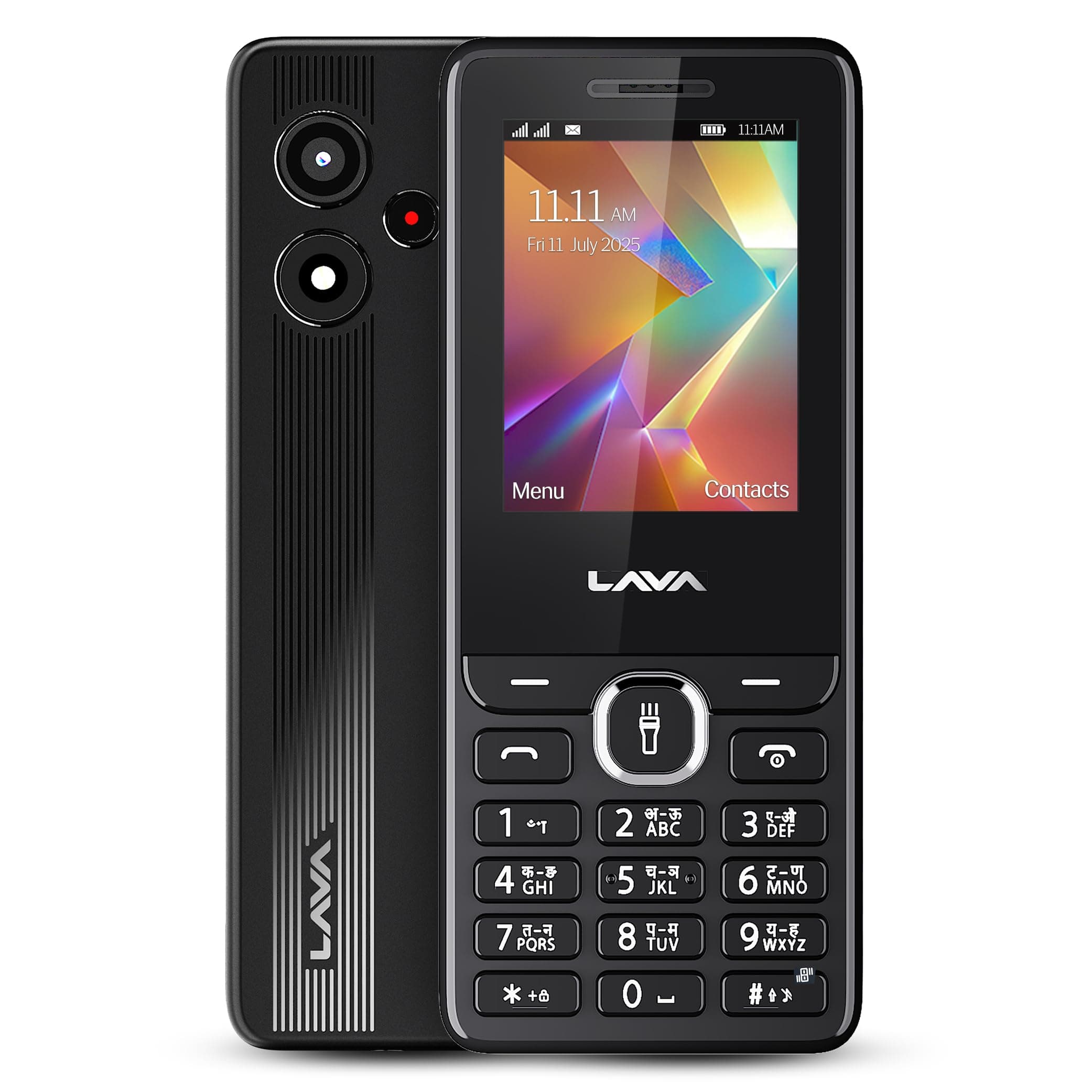 Lava A2 Smart (2025) Dual SIM Keypad Mobile Phone - 2.4'' Big Display | Built-in UPI Payments | 1200mAh Battery | Bluetooth Feature | Camera | Auto Call Recording | and 9 Regional Languages - Black