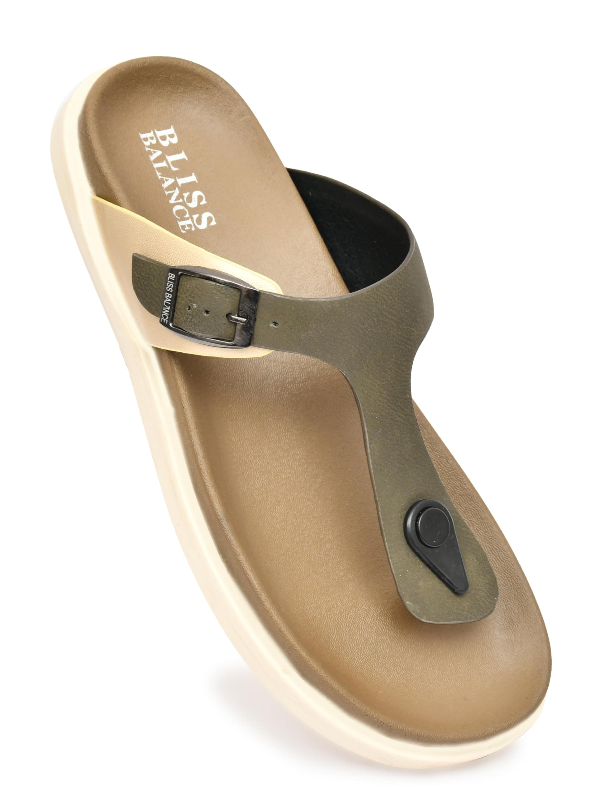 Extra Super Soft Comfortable Cushion with Adjustable Strap Lightweight Sandal Waterproof Pain Relief Anti-Skid Sole Slipper OUTDoor INDoor Stylish Footwear for Women All-Day Comfort BB1105