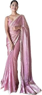 SAREE MALL Women's Paper Silk Embellished Saree With Unstitched Blouse Piece (AARYAN12901_KR_Parent)