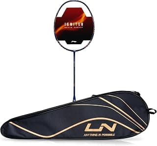 Li-Ning Ignite Series Carbon Fibre Superlite Speed Racket wuth Full Cover