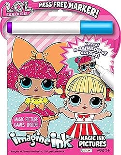 Bendon LOL Surprise Imagine Ink Magic Ink Pictures Coloring Book, Mess-Free Marker