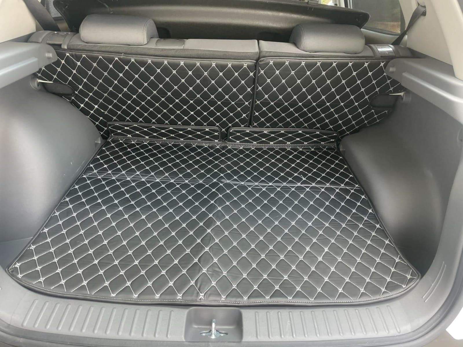 CAPEDELL PU Leatherite Car Trunk Mat for Maruti Victoris|| Non-Slip, Durable, Luxury Protection, Nylon, Perfect Customized Fitting || Colour:- Black with Black