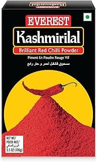 Everest Kashmirilal Brilliant Red Chilli Powder - 100gm | Kashmiri Lal Mirch with Mild Heat & Vibrant Deep Red Colour | Fine-Ground, Flavourful Red Chilli Powder for Everyday Indian Cooking