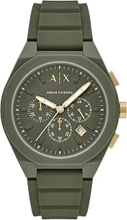 Armani Exchange N/A Green Quartz Silicone Watch AX4169