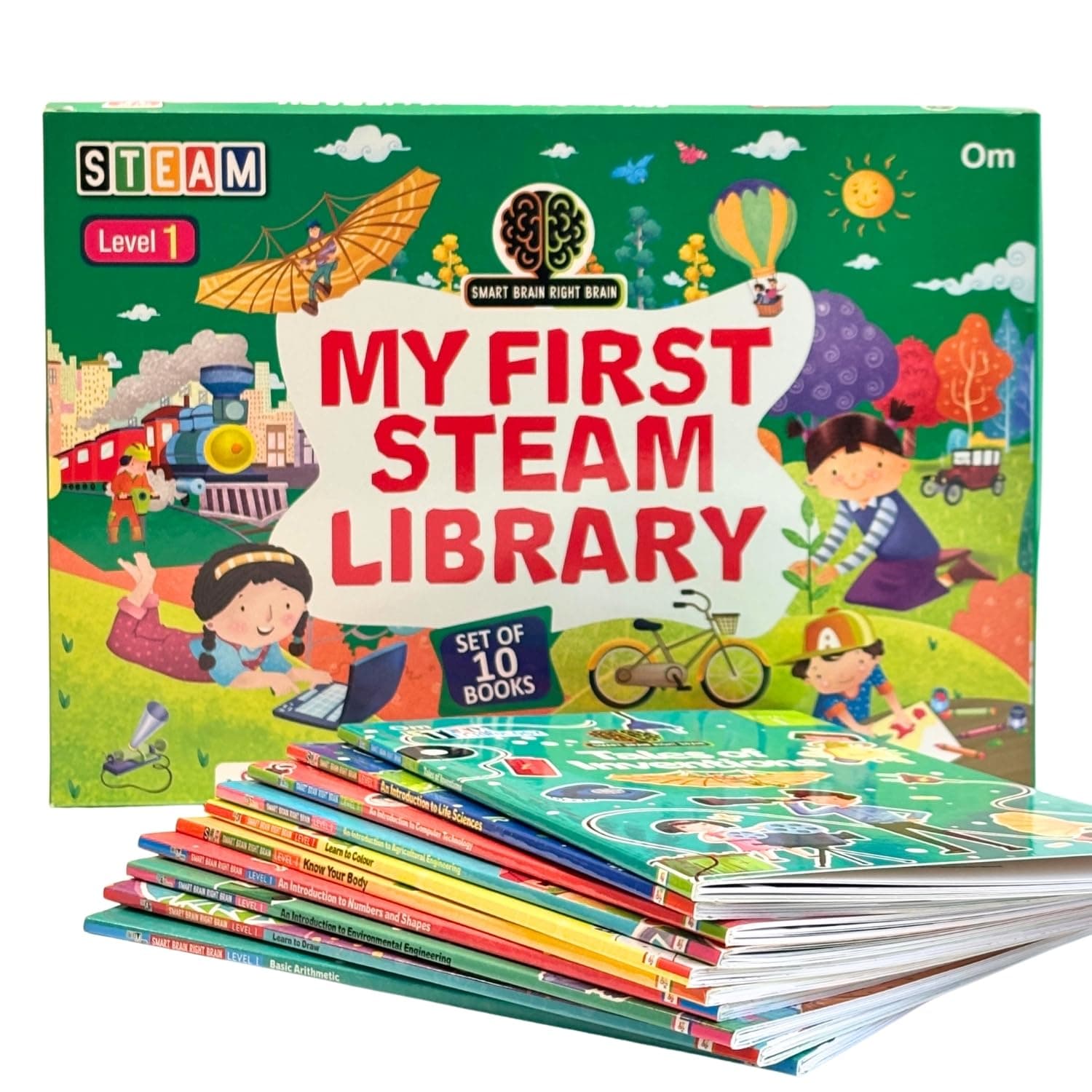 Encyclopedia: My First Steam Library of Science, Technology, Engineering, Art and Maths Level-1 (Set of 10 Books)