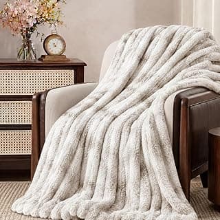 Cortina Embossed Fur Blanket Single Size -Embossed Soft and Warm Decorative Fuzzy Blankets – Cozy, Fluffy, Plush Lightweight Throw Blankets for Couch, Bed, Sofa(Grey, 150x200 CMs)