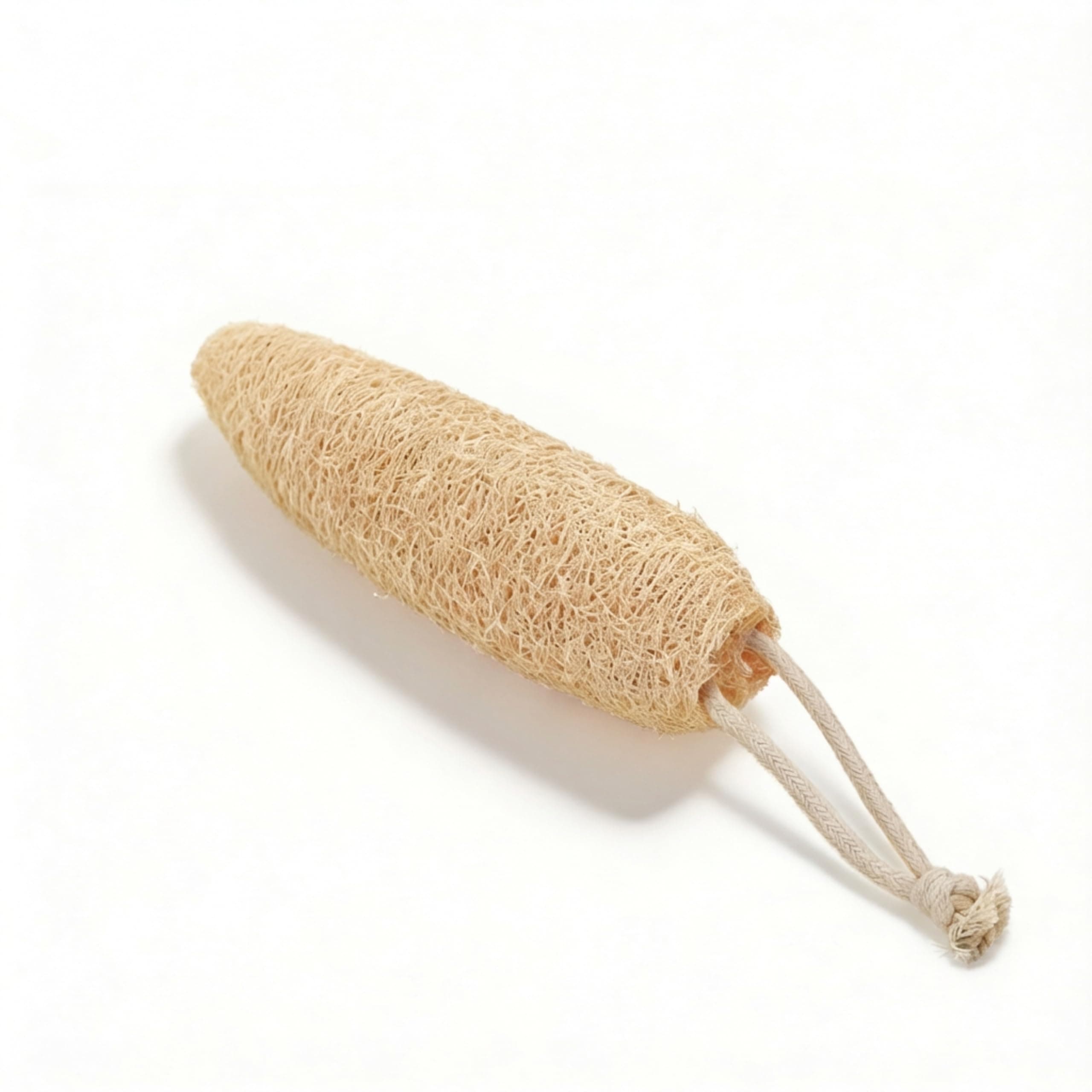 ORRIC Natural Loofah Bath 8" Scrubbers LOOFAH WITH LASE | 100% Organic | Shower Face Back and Body Exfoliating Sponge, Natural size Loofah Scrubbers (Pack of 1)