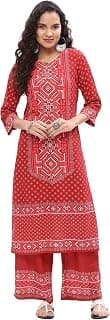 BIBA Women Crepe Printed Straight Kurta Set