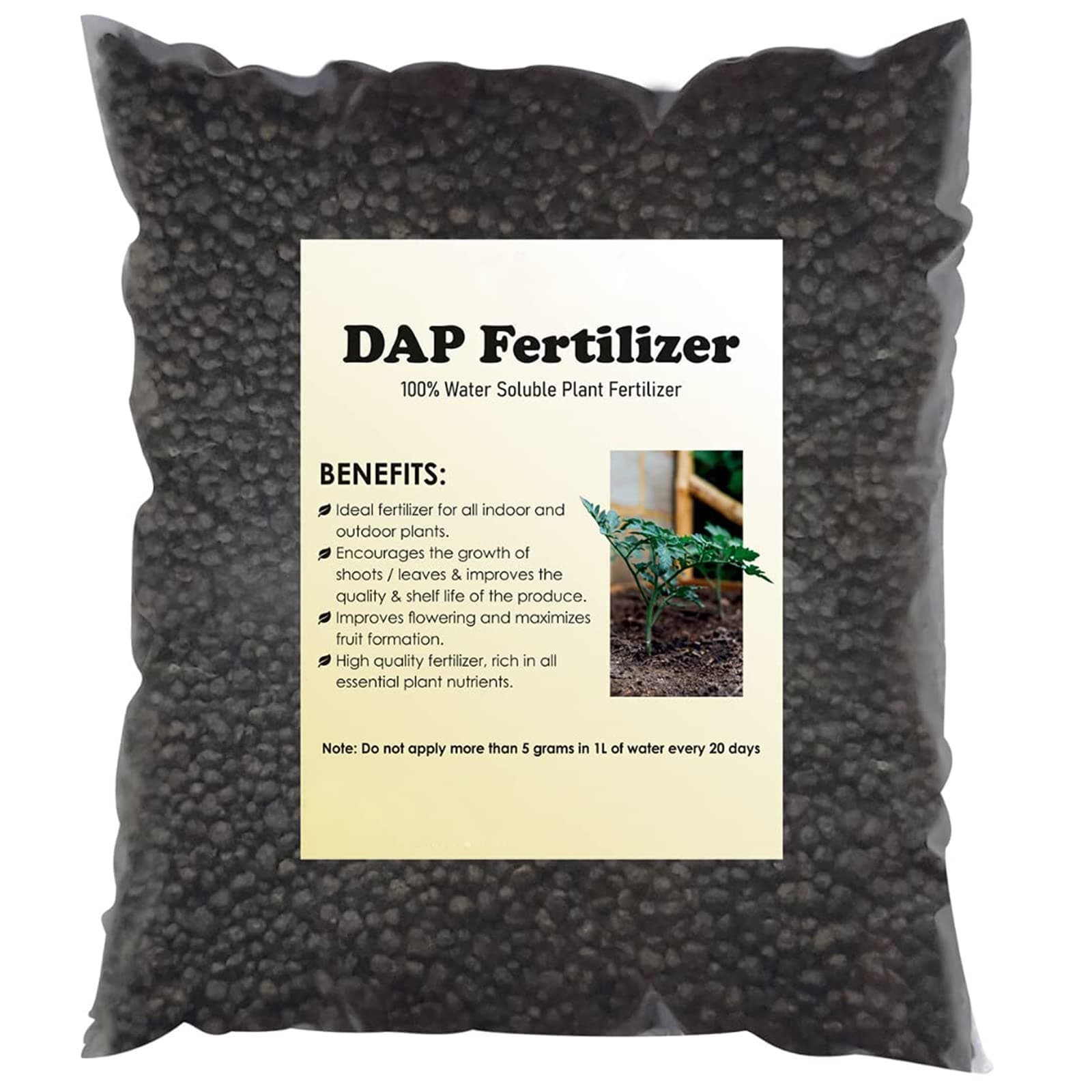 RVA ECOM D-A-P Fertilizer For Plants - Water Soluble Fertilizer For Gardening - 450 GMS,Granule