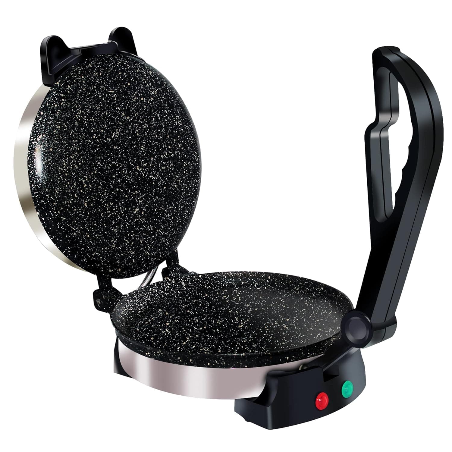 Libra Roti Maker Machine - Electric Roti Maker with Non-Stick 8.5inch Plates and Durable Handle, Auto Temperature Control Chapati Maker Machine with Indicator Lights, 950 Watts, Silver