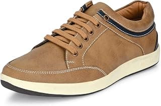Centrino Sneakers for Man | Shoes for Man Stylish Casual | Lightweight Lace-Up Walking Shoes for Men | Cushioned Insole | Breathable Comfortable Mens Shoes | Anti-Skid Canvas Sneakers (3322)