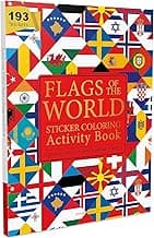 Flags of the World - Sticker Coloring Activity Book For Children : Continent, Country, Capital, Language and Currency